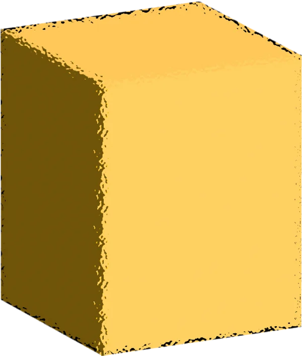 Cubo dorado representando acceso a stablecoins